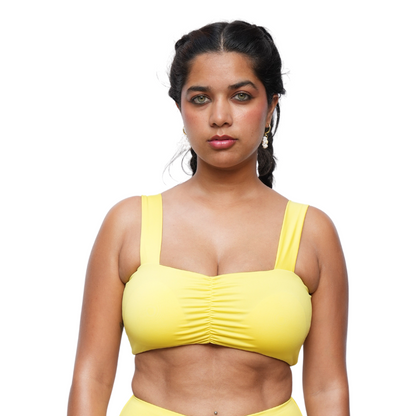 Bikini Crop Top With Gathers