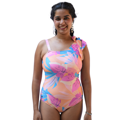 Off Shoulder Swim Monokini With Detachable Straps