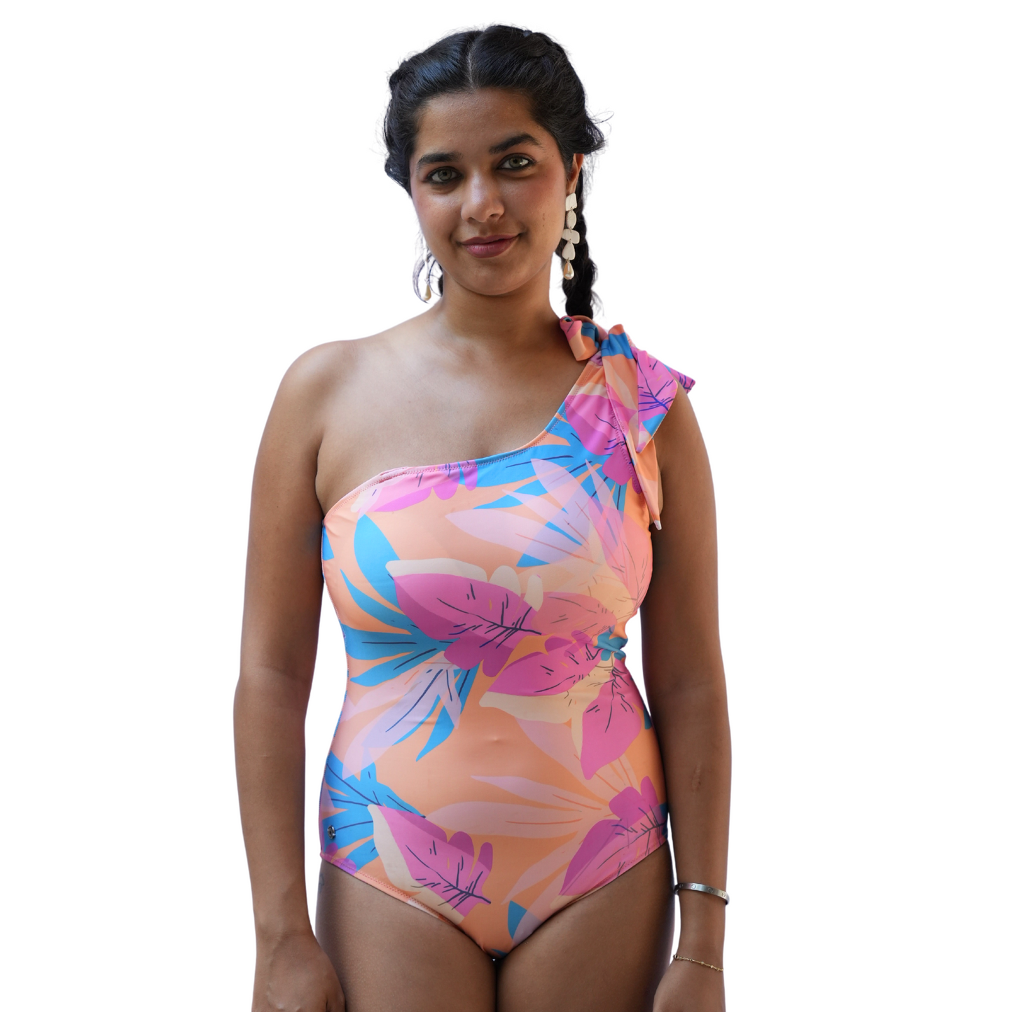 Off Shoulder Swim Monokini With Detachable Straps