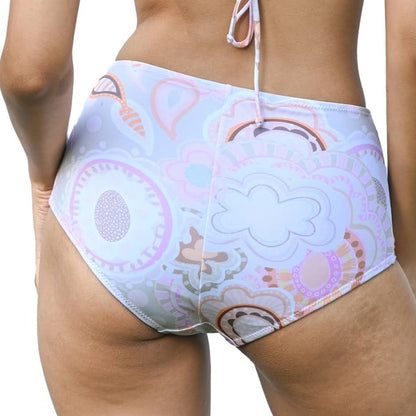 Printed Swim Highwaist Bikini Bottom