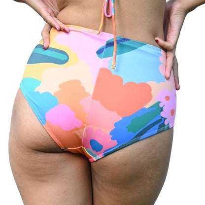 Printed Swim Highwaist Bikini Bottom