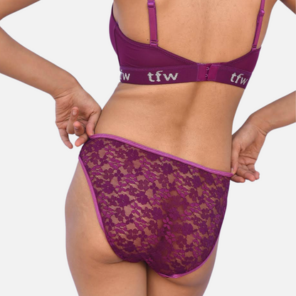 Powderpuff Lace Bikini Panty