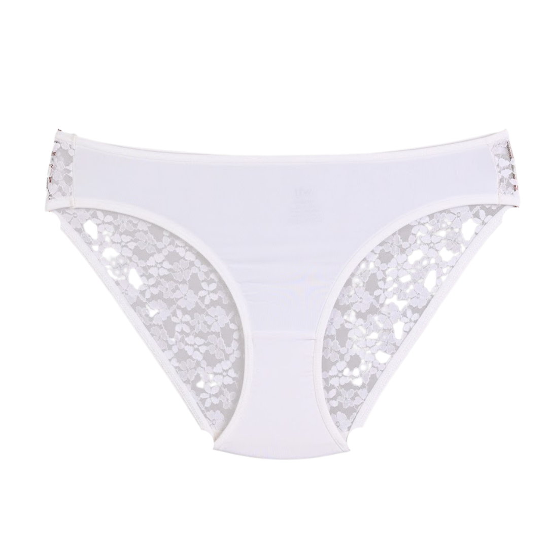Lace bikini panty with fabric front – tfwwoman
