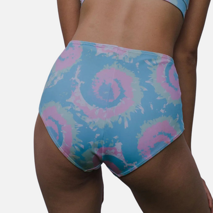 Printed Swim High Waist Bikini Bottom